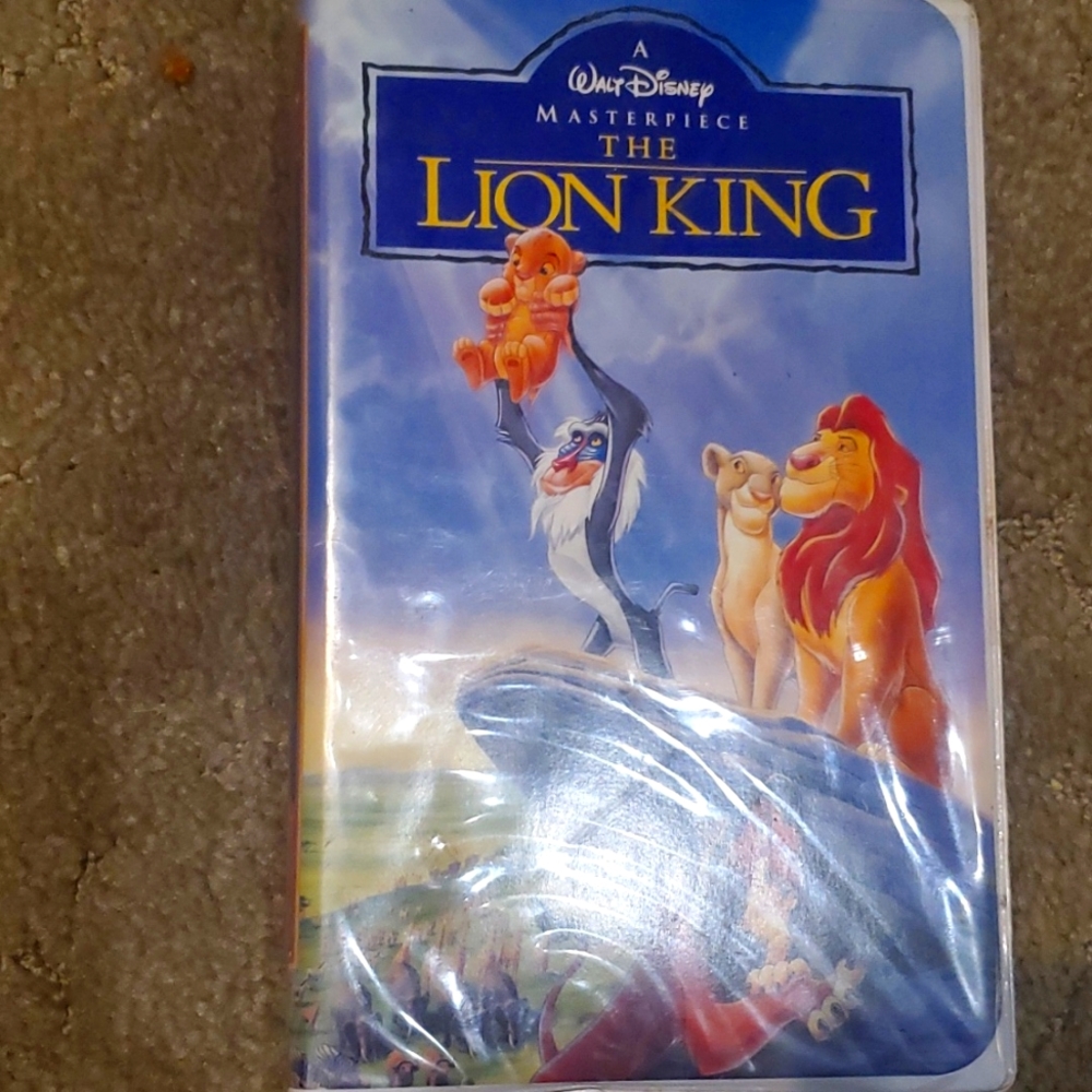 Lion king vintage video vcr tape 2977